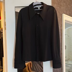 COS Black Crew-Neck Top